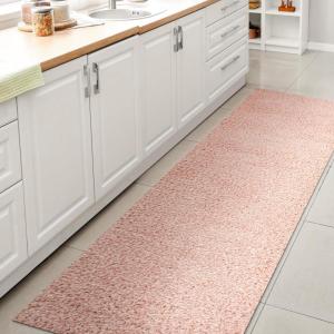 JONATHAN Y Machine Washable Light Blue Indoor Area Rug 3X5 ft, Clayton Coastal Solid Glam Shag for Living Room, Bedroom, Kitchen, Office, Easy-Cleaning, Pet-Friendly, Non-Shedding WSH400E-3(Pink)