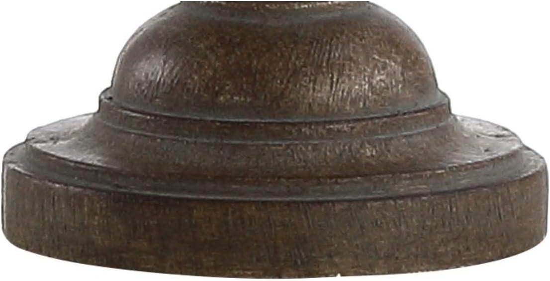 image:imageJONATHAN Y 285 Brown Faux Wood Resin Table Lamp Traditional Balustrade Nightstand Lamp for Living Room Bedroom Gray Linen Drum Shade UL Listed LED Bulb Included JYL3041A