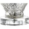 JONATHAN Y 19″ Silver/Ivory Owl Glass Table Lamp with Crystal Base, Contemporary Woodland Bedside Lamp for Living Room, White Linen Drum Shade, LED Bulb Included JYL4010A