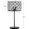 JONATHAN Y 22.5″ Oil Rubbed Bronze 2-Light Crystal and Iron Table Lamp, Modern Glam Bedside Nightstand Lamp with Clear Crystal Spheres, UL Listed, LED Bulbs Included JYL9022A
