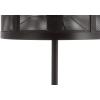 JONATHAN Y 25″ Black Minimalist Metal LED Table Lamp, Modern Industrial Iron Desk Lamp for Living Room Bedroom, Round Metal Screen Drum Shade, LED Bulb Included JYL1102A