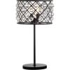 JONATHAN Y 22.5″ Oil Rubbed Bronze 2-Light Crystal and Iron Table Lamp, Modern Glam Bedside Nightstand Lamp with Clear Crystal Spheres, UL Listed, LED Bulbs Included JYL9022A
