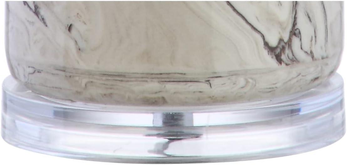 image:imageJONATHAN Y 23 Gray and White Marble Ceramic LED Table Lamp Traditional HandFinished Bedside Lamp for Living Room Bedroom White Linen Shade LED Bulb Included JYL3004A