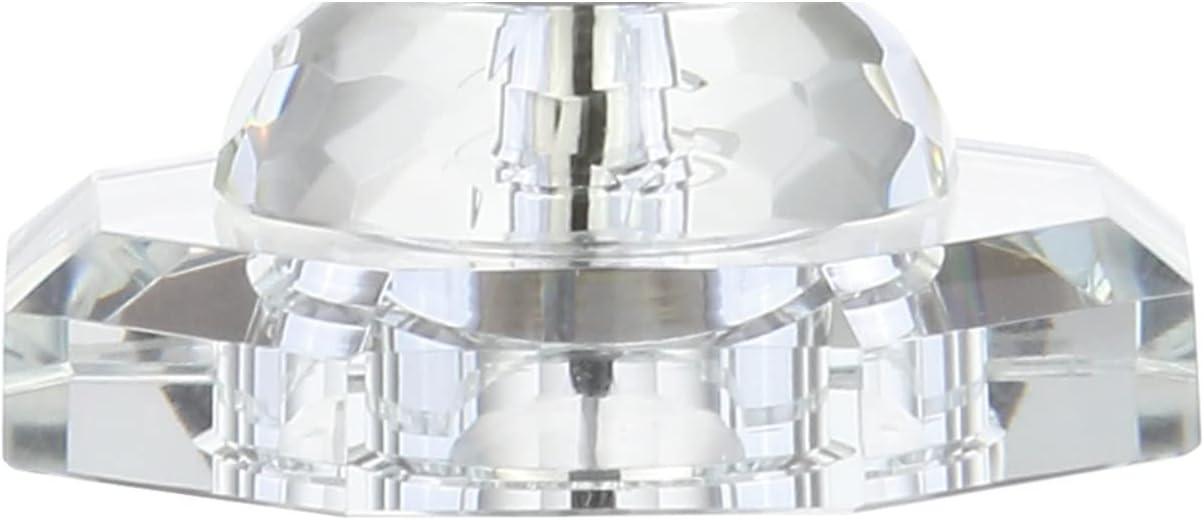 image:imageJONATHAN Y 245 Clear Crystal LED Table Lamp Hollywood Regency Modern Glam Candlestick Lamp with White Linen Drum Shade for Living Room Bedroom LED Bulb Included JYL2016A