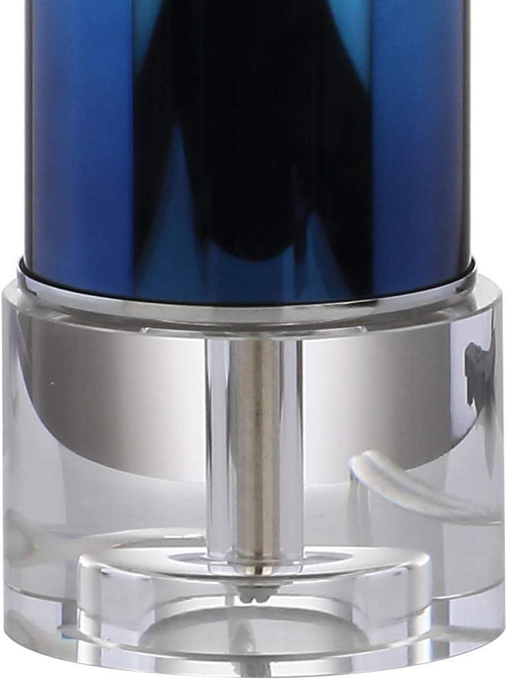 image:imageJONATHAN Y 27 Blue Glass Crystal Table Lamp for Bedroom Living Room Nightstand Modern Ombre Bedside Lamp White Linen Drum Shade LED Bulb Included JYL1069ABlue