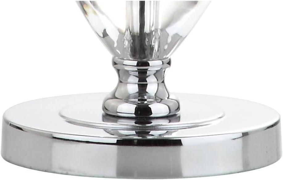 image:imageJONATHAN Y 27 ClearChrome Traditional Crystal LED Table Lamp Elegant Column Bedside Lamp for Living Room Bedroom White Linen Shade UL Listed LED Bulb Included JYL2042A
