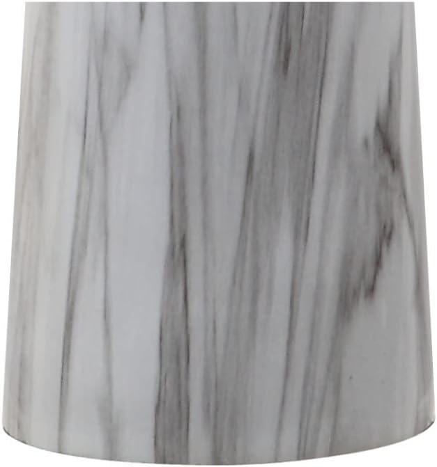 image:imageJONATHAN Y 29 WhiteBlack Faux Marble Resin Table Lamp Modern Glam Bedside Nightstand Lamp for Living Room White Linen Drum Shade UL Listed LED Bulb Included JYL1002A