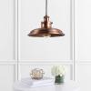 JONATHAN Y 11″ Copper Industrial Rustic LED Pendant Light, Adjustable Iron Hanging Ceiling Fixture for Kitchen Island, Dimmable, Copper Metal Shade, LED Bulb Included JYL9529A(Copper)