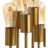 JONATHAN Y 13.5″ Brass Gold 7-Light Modern Metal and Resin Accent Lamp, Mid-Century Cluster Table Lamp with Marble Base for Living Room, Bedroom, LED Bulbs Included JYL1060A