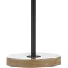 JONATHAN Y 20.5″ Natural and Black Pinecone Wood and Metal LED Table Lamp, Contemporary Organic Modern Scandinavian Desk Lamp for Living Room Bedroom, LED Bulb Included JYL6123A