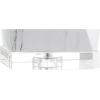 JONATHAN Y 25.5″ White Ceramic Marble-Effect Table Lamp with Crystal Base, Modern Geometric Faceted Bedside Lamp with White Linen Shade, UL Listed, LED Bulb Included JYL3042A