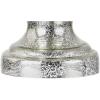 JONATHAN Y 26.5″ Mercury Silver Glass Table Lamp for Living Room Bedroom, Traditional Urn Bedside Lamp with White Linen Empire Shade, UL Listed, LED Bulb Included JYL2002A