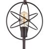 JONATHAN Y 26.5″ Oil Rubbed Bronze Atomic Caged LED Table Lamp, Industrial Modern Metal Desk Lamp with White Marble Base for Living Room Bedroom, LED Bulb Included JYL1091A