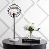 JONATHAN Y 26.5″ Oil Rubbed Bronze Atomic Caged LED Table Lamp, Industrial Modern Metal Desk Lamp with White Marble Base for Living Room Bedroom, LED Bulb Included JYL1091A
