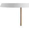 JONATHAN Y 29″ Gold/White Modern Minimalist Resin and Metal LED Table Lamp for Living Room, Bedside Nightstand Lamp with White Linen Shade, LED Bulb Included JYL3065A(Gold/White)