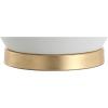 JONATHAN Y 29″ White/Brass Ceramic Table Lamp for Bedroom, White Linen Shade, Mid-Century Modern Gourd Bedside Lamp for Living Room, LED Bulb Included (JYL6207B)(White)