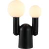 JONATHAN Y 19″ Black 2-Light Modern Mid-Century Resin Cactus LED Table Lamp, Frosted Glass Globe Shades, Scandinavian Minimalist Lamp for Living Room, LED Bulbs Included JYL4063A