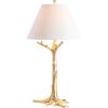 JONATHAN Y 33.5″ Gold Leaf Resin LED Table Lamp, Glam Transitional Nature-Inspired Design for Living Room Bedroom Nightstand, White Linen Shade, LED Bulb Included, UL Listed JYL3069A