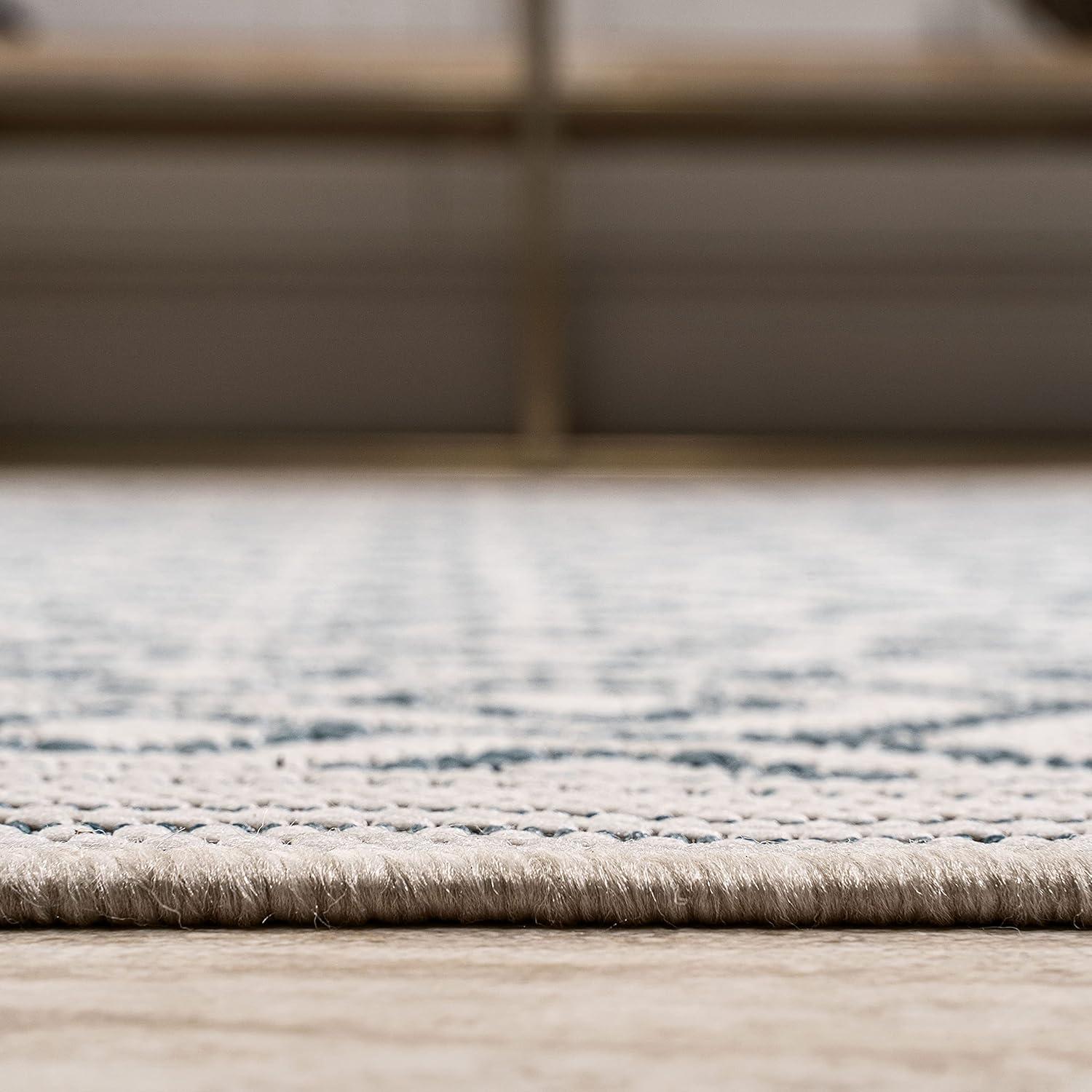 image:imageJONATHAN Y Diamond Trellis Indoor Outdoor Area Rug 3X5 TealGray Marvao for Backyard Patio Porch EasyCleaning High Traffic PetFriendly NonShedding SMB111A322 x 8 Runner