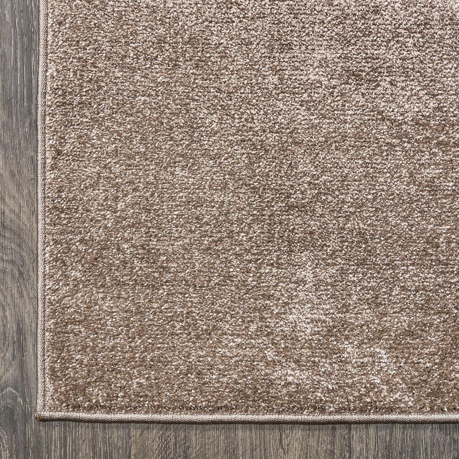 image:imageJONATHAN Y Haze Solid LowPile Brown Indoor Area Rug 4x6 CoastalBohemianMinimalistClassic EasyCleaning for Living RoomBedroomKitchenPet FriendlyNonShedding SEU100J4
