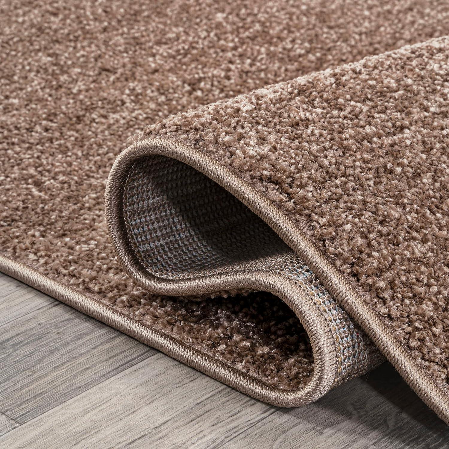 image:imageJONATHAN Y Haze Solid LowPile Brown Indoor Area Rug 4x6 CoastalBohemianMinimalistClassic EasyCleaning for Living RoomBedroomKitchenPet FriendlyNonShedding SEU100J4