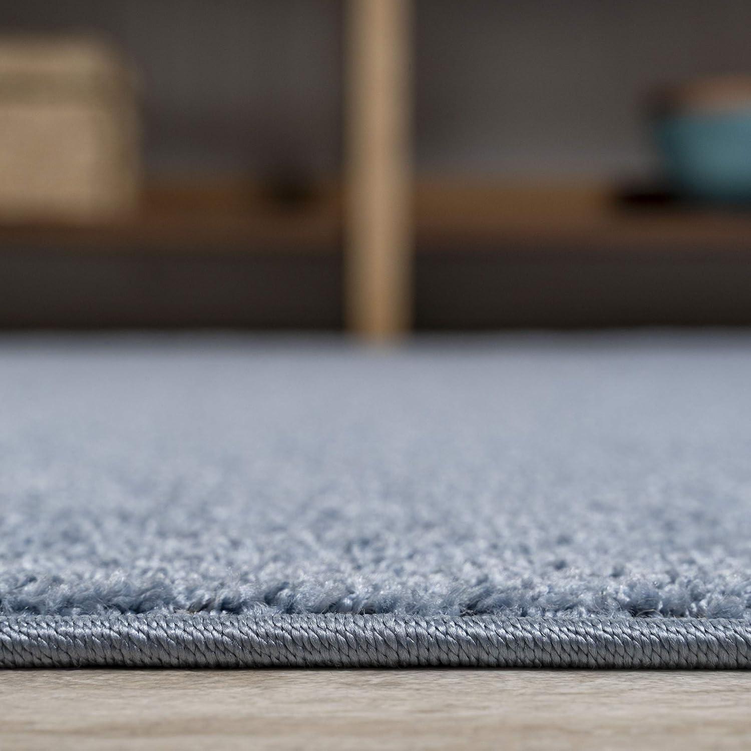 image:imageJONATHAN Y Haze Solid LowPile Classic Blue Indoor Area Rug 5x8 CoastalBohemianMinimalistClassic EasyCleaning for Living RoomBedroomKitchenPet FriendlyNonShedding SEU100F5