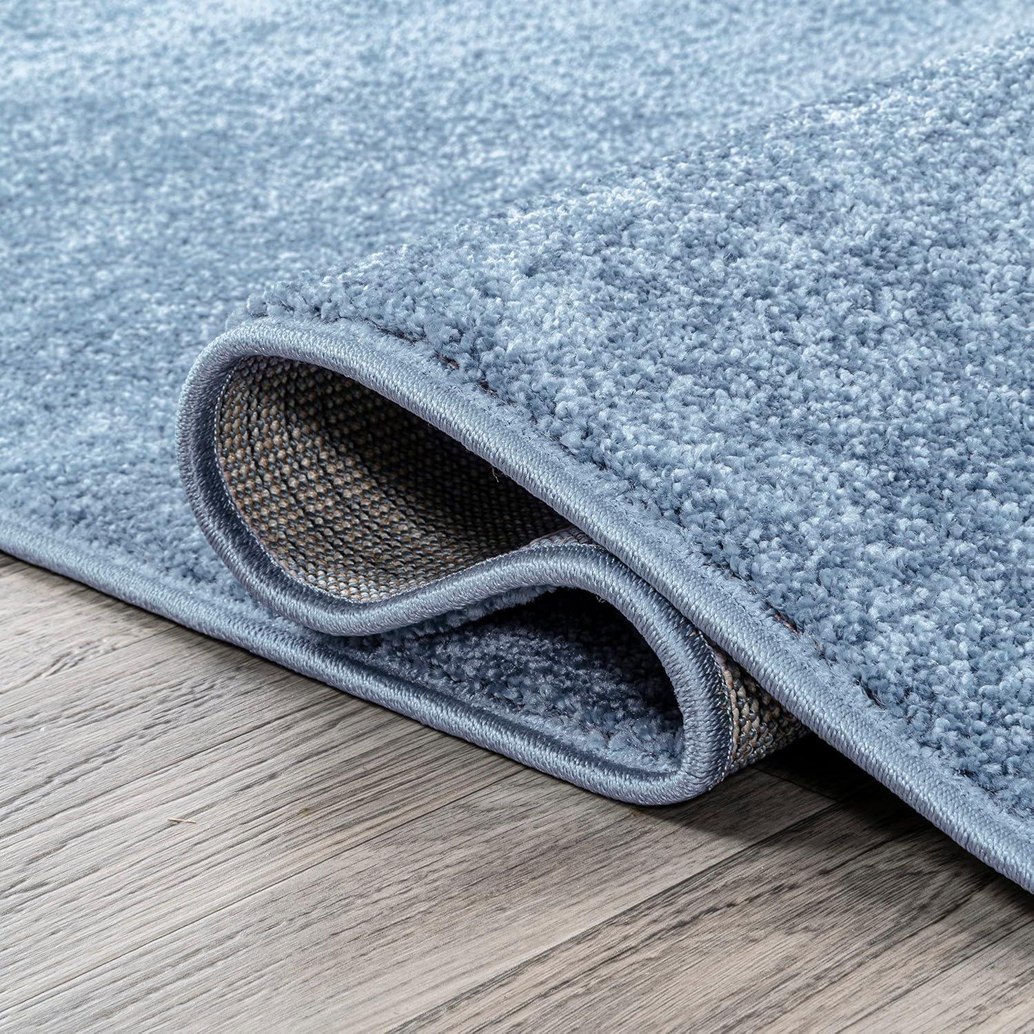 image:imageJONATHAN Y Haze Solid LowPile Classic Blue Indoor Area Rug 9x12 CoastalBohemianMinimalistClassic EasyCleaning for Living RoomBedroomKitchenPet FriendlyNonShedding SEU100F9