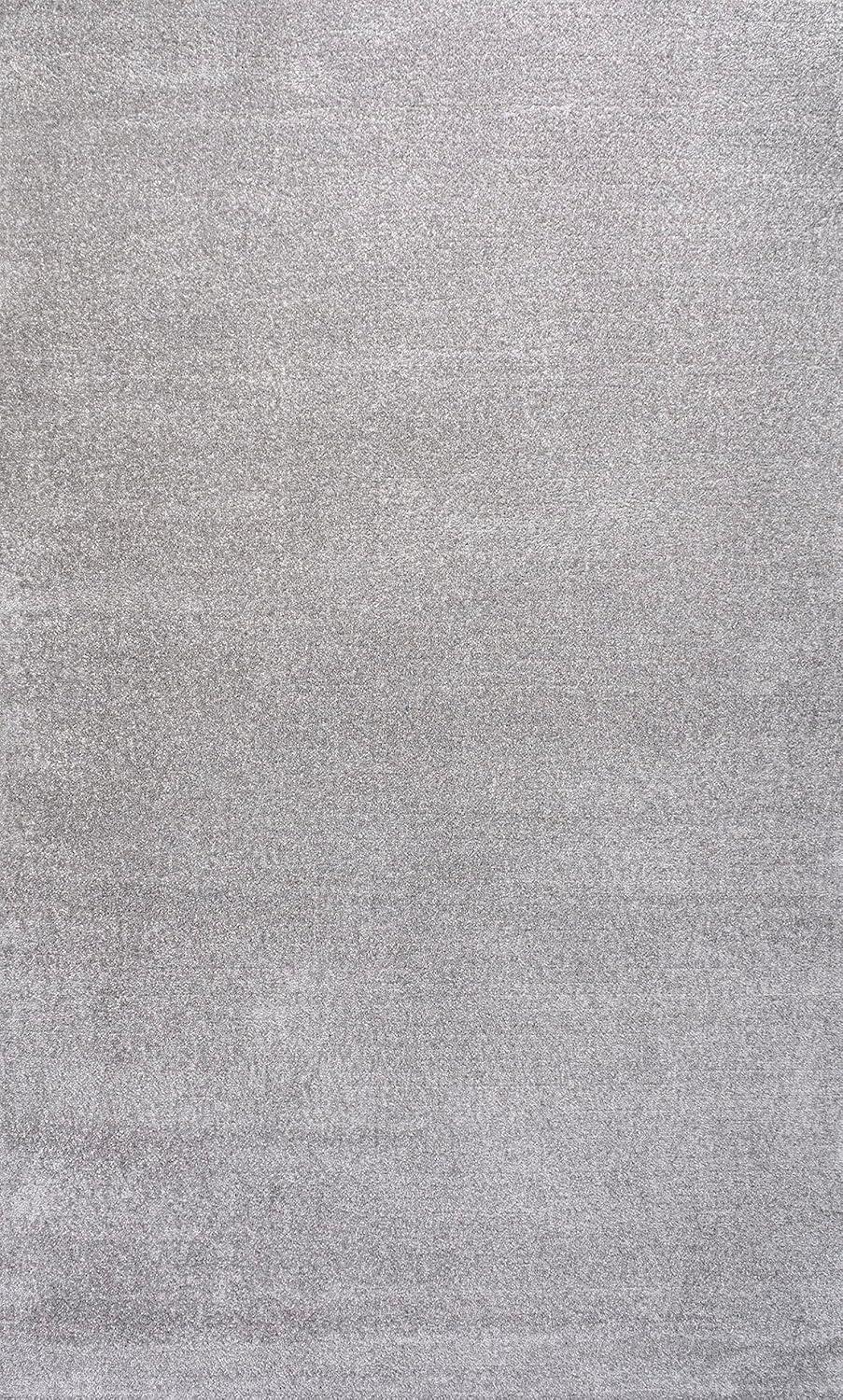 image:imageJONATHAN Y Haze Solid LowPile Light Gray Indoor Area Rug 4x6 CoastalBohemianMinimalistClassic EasyCleaning for Living RoomBedroomKitchenPet FriendlyNonShedding SEU100K4