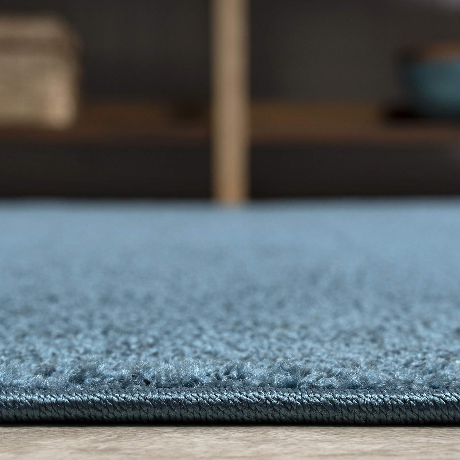 image:imageJONATHAN Y Haze Solid LowPile Turquoise Runner Rug 2x8 CoastalBohemianMinimalistClassic EasyCleaning for Living RoomBedroomKitchenPet FriendlyNonShedding SEU100H28