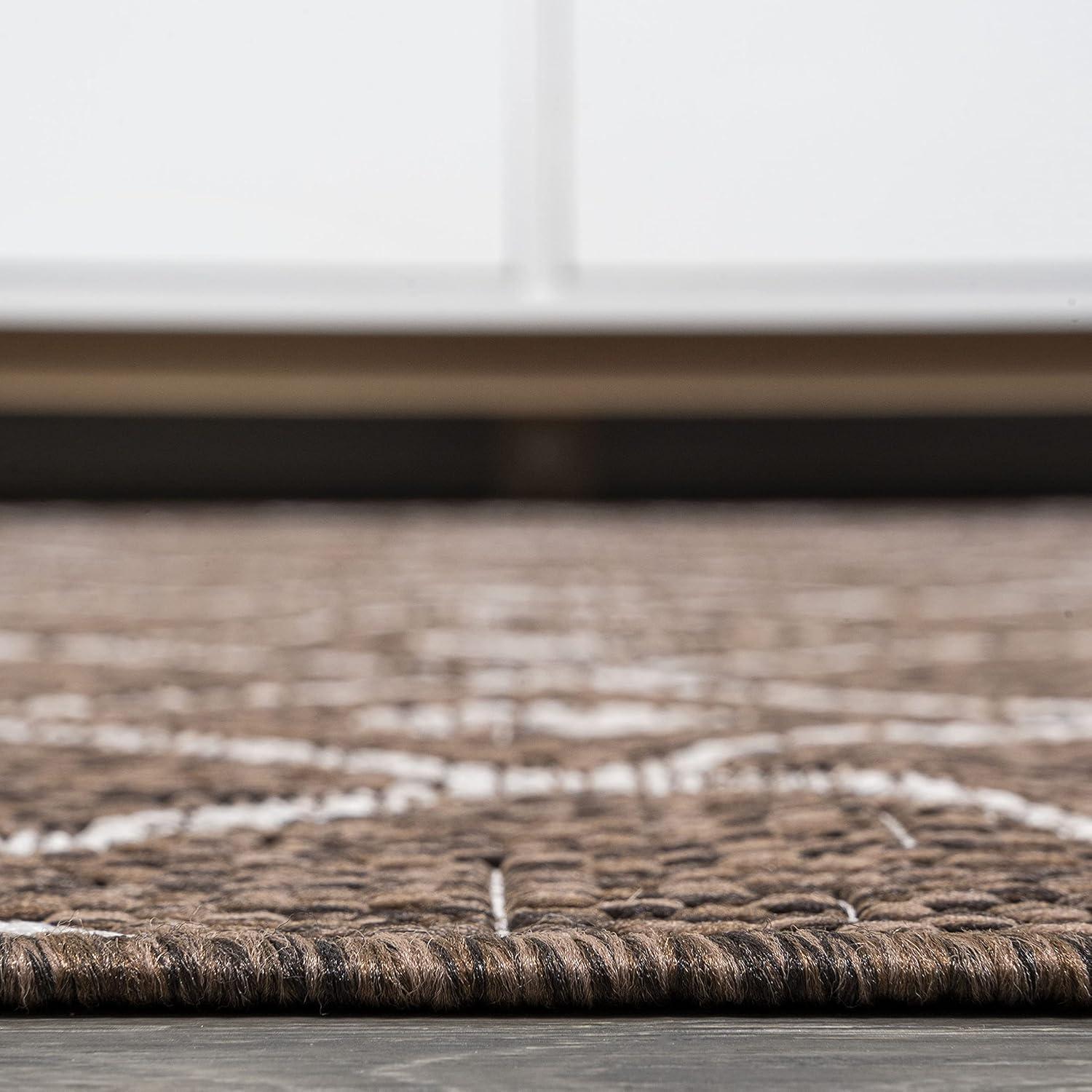 image:imageJONATHAN Y Tribal Bohemian Indoor Outdoor Area Rug 3X5 BrownBeige Nokat for Backyard Patio Porch EasyCleaning High Traffic PetFriendly NonShedding SMB131B3BrownBeige