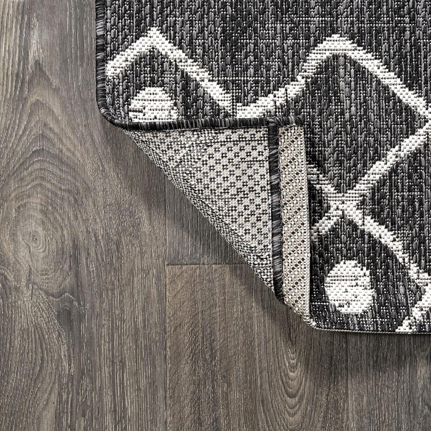image:imageJONATHAN Y Tribal Bohemian Indoor Outdoor Area Rug 3X5 BrownBeige Nokat for Backyard Patio Porch EasyCleaning High Traffic PetFriendly NonShedding SMB131B3BlackIvory
