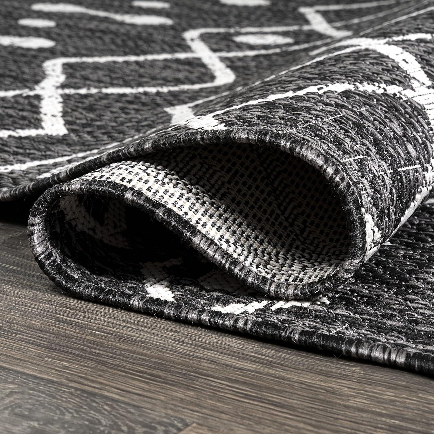 image:imageJONATHAN Y Tribal Bohemian Indoor Outdoor Area Rug 3X5 BrownBeige Nokat for Backyard Patio Porch EasyCleaning High Traffic PetFriendly NonShedding SMB131B3BlackIvory