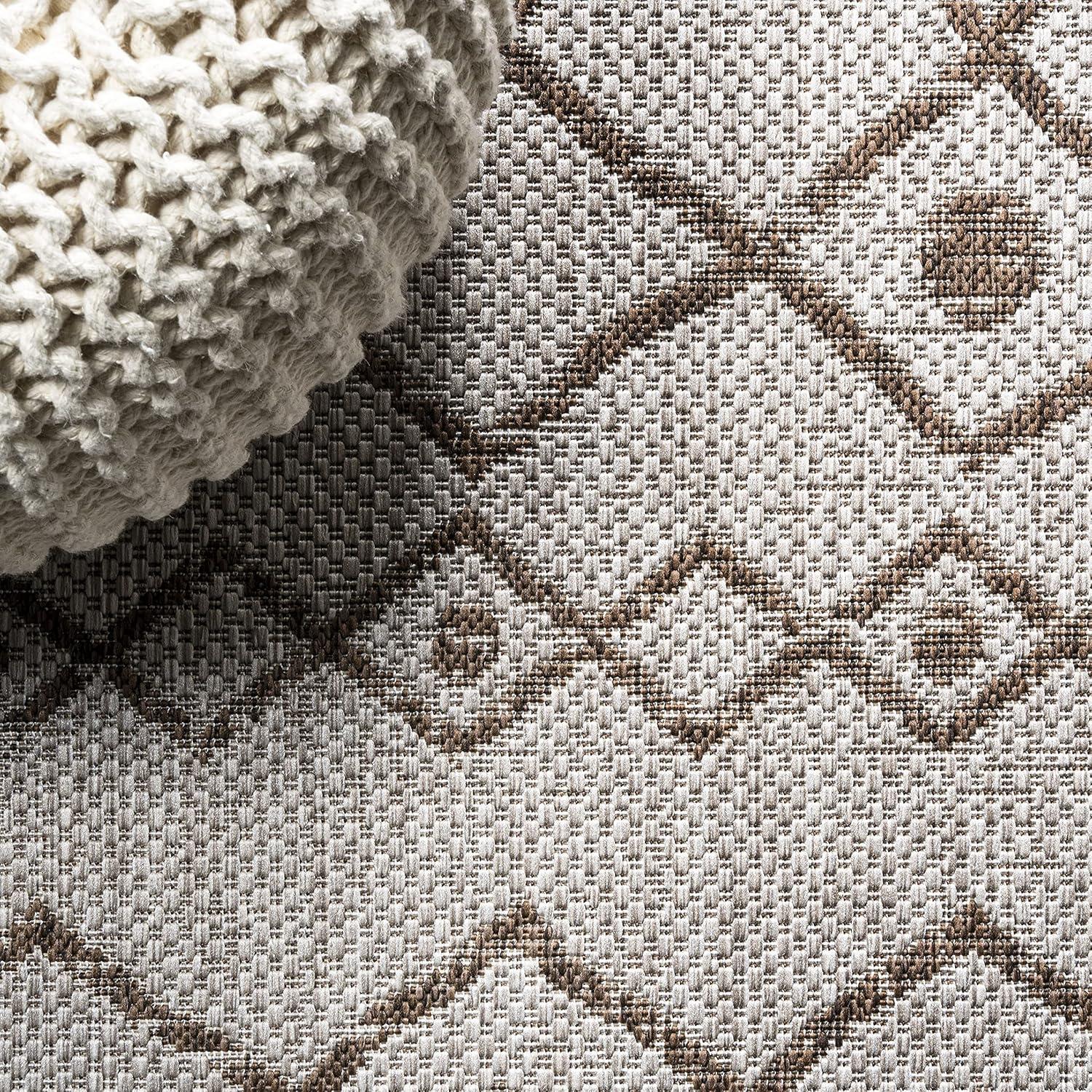 image:imageJONATHAN Y Tribal Bohemian Indoor Outdoor Area Rug 3X5 BrownBeige Nokat for Backyard Patio Porch EasyCleaning High Traffic PetFriendly NonShedding SMB131B3BeigeBrown