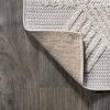 JONATHAN Y Art Deco Geometric Indoor Outdoor Runner Rug 2X8 Beige, Jazz High-Low Pile for Backyard, Patio, Porch, Easy-Cleaning, High Traffic, Pet-Friendly, Non-Shedding (SBH106B-28)(Beige)