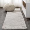 JONATHAN Y Art Deco Geometric Indoor Outdoor Runner Rug 2X8 Beige, Jazz High-Low Pile for Backyard, Patio, Porch, Easy-Cleaning, High Traffic, Pet-Friendly, Non-Shedding (SBH106B-28)(Beige)