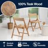 JONATHAN Y Coastal Modern Woven Seagrass Wood Folding Chair, Brown, Foldable Accent Dining Side Chair, Comfortable Space Saving Seat for Living Room Bedroom, Set of 2 (FLD1002B-SET2)(Natural)