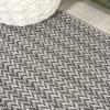 JONATHAN Y Concentric Squares Indoor Outdoor Area Rug 3X5 Black/Light Gray, Chevron Modern for Backyard, Patio, Porch, Easy-Cleaning, High Traffic, Pet-Friendly, Non-Shedding (SMB206B-3)(Black/Light Gray)