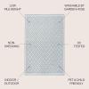 JONATHAN Y Diamond Trellis Indoor Outdoor Area Rug 3X5 Teal/Gray, Marvao for Backyard, Patio, Porch, Easy-Cleaning, High Traffic, Pet-Friendly, Non-Shedding (SMB111A-3)(3′ x 5′ (Rectangular))