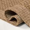 JONATHAN Y Easy Jute Rustic Indoor Outdoor Area Rug Beige 4X6, Luma Border Solid Color for Backyard, Patio, Easy-Cleaning, High Traffic, Pet-Friendly, Hose Washable, Non-Shedding FXV101A-4(Natural)