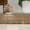 JONATHAN Y Easy Jute Rustic Indoor Outdoor Runner Rug Natural 2X8, Solana Easy Solid Color for Backyard, Patio, Porch, Easy-Cleaning, High Traffic, Pet-Friendly, Hose Washable, Non-Shedding FXV100A-28(Natural)