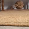 JONATHAN Y Harmony Boho Jute Circle Natural 5′ Round Indoor Area Rug, Cottage, French Country, Easy-Cleaning for Living Room, Bedroom, Kitchen, Pet Friendly, Non-Shedding (RNF110A-5R)(5’1″ (Round))