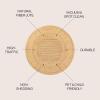 JONATHAN Y Harmony Boho Jute Circle Natural 5′ Round Indoor Area Rug, Cottage, French Country, Easy-Cleaning for Living Room, Bedroom, Kitchen, Pet Friendly, Non-Shedding (RNF110A-5R)(5’1″ (Round))