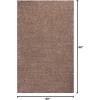 JONATHAN Y Haze Solid Low-Pile Brown Indoor Area Rug 5×8, Coastal,Bohemian,Minimalist,Classic, Easy-Cleaning for Living Room,Bedroom,Kitchen,Pet Friendly,Non-Shedding (SEU100J-5)