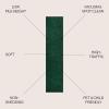 JONATHAN Y Haze Solid Low-Pile Emerald Runner Rug 2×8, Coastal,Bohemian,Minimalist,Classic, Easy-Cleaning for Living Room,Bedroom,Kitchen,Pet Friendly,Non-Shedding (SEU100L-28)