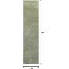 JONATHAN Y Haze Solid Low-Pile Green Runner Rug 2×8, Coastal,Bohemian,Minimalist,Classic, Easy-Cleaning for Living Room,Bedroom,Kitchen,Pet Friendly,Non-Shedding (SEU100O-28)