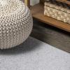 JONATHAN Y Haze Solid Low-Pile Light Gray Runner Rug 2×8, Coastal,Bohemian,Minimalist,Classic, Easy-Cleaning for Living Room,Bedroom,Kitchen,Pet Friendly,Non-Shedding (SEU100K-28)