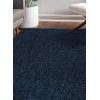JONATHAN Y Haze Solid Low-Pile Navy Runner Rug 2×8, Coastal,Bohemian,Minimalist,Classic, Easy-Cleaning for Living Room,Bedroom,Kitchen,Pet Friendly,Non-Shedding (SEU100C-28)