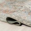 JONATHAN Y Machine Washable Terra/Blue Runner Rug 2X8 ft, Armae Distressed Medallion Chenille for Living Room, Bedroom, Kitchen, Office, Easy-Cleaning, Pet-Friendly, Non-Shedding WSH200A-28