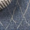 JONATHAN Y Moroccan Trellis Indoor Outdoor Area Rug 3X5 Navy/Light Gray, Madaba for Backyard, Patio, Porch, Easy-Cleaning, High Traffic, Pet-Friendly, Non-Shedding (SMB114B-3)(Navy/Light Gray)