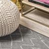 JONATHAN Y Moroccan Trellis Indoor Outdoor Area Rug 3X5 Navy/Light Gray, Madaba for Backyard, Patio, Porch, Easy-Cleaning, High Traffic, Pet-Friendly, Non-Shedding (SMB114B-3)(Gray/Cream)